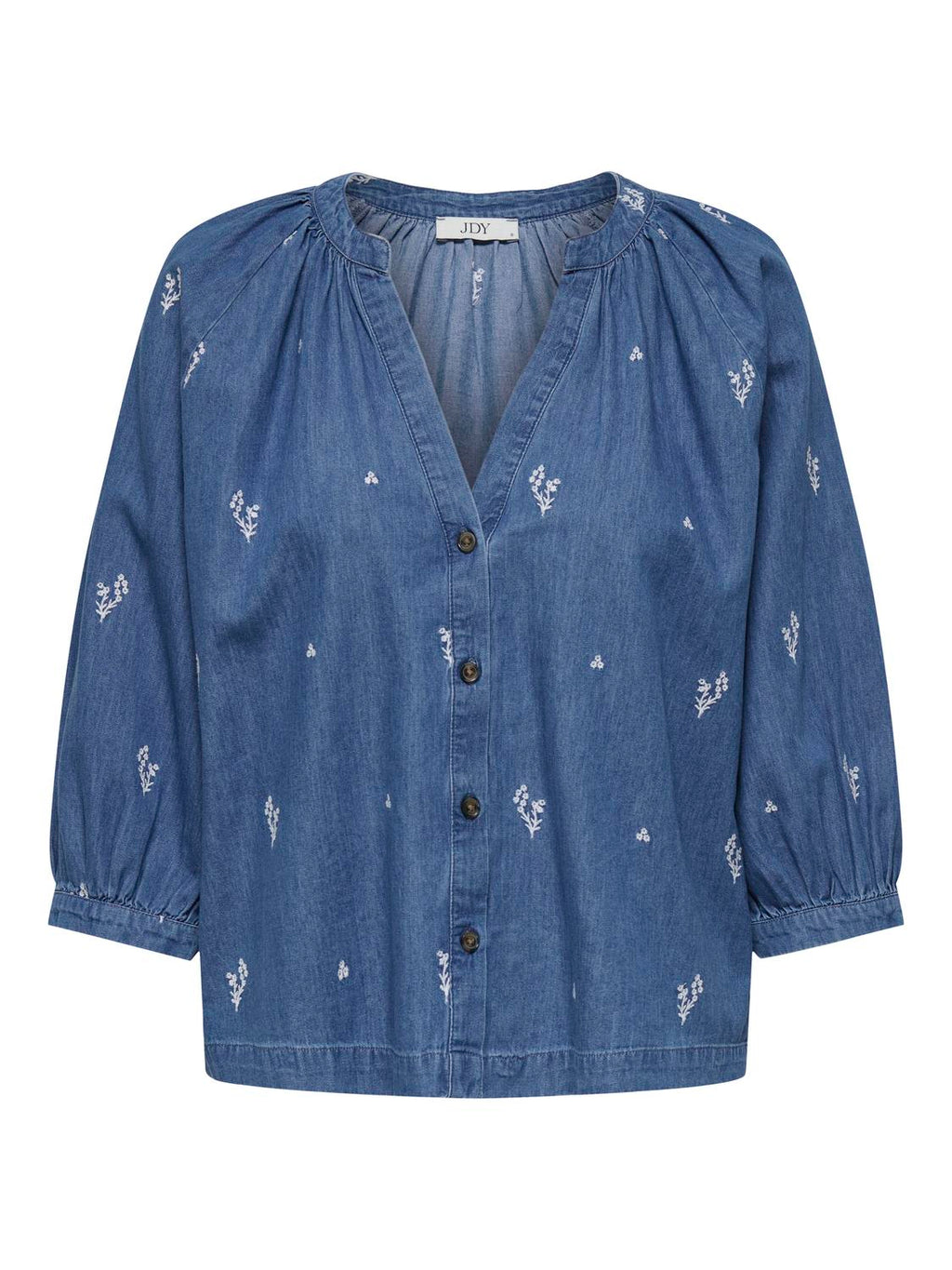 JDYKAI 3/4 SHIRT LIGHT BLUE DENIM