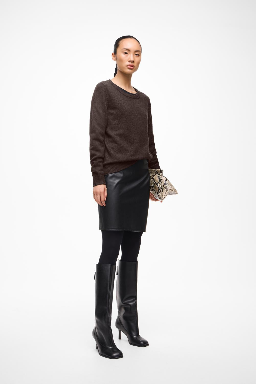 Viril O-Neck L/S  Knit Top