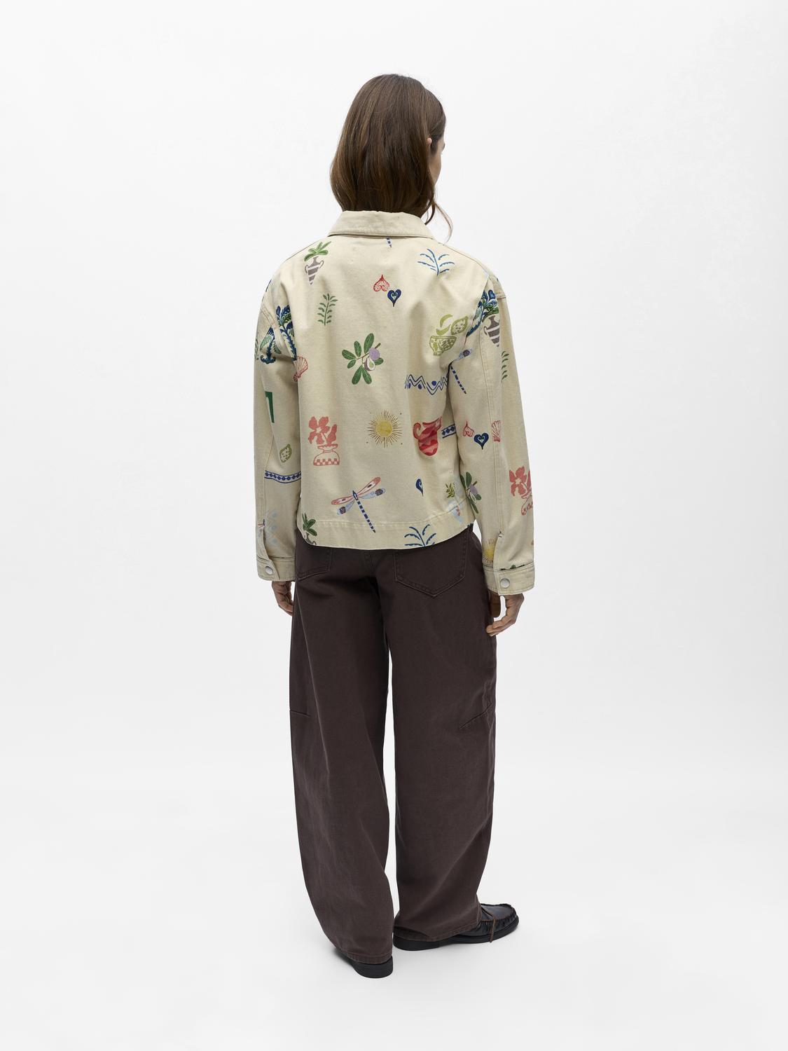 OBJALLY L/S LO PRINTED JACKET