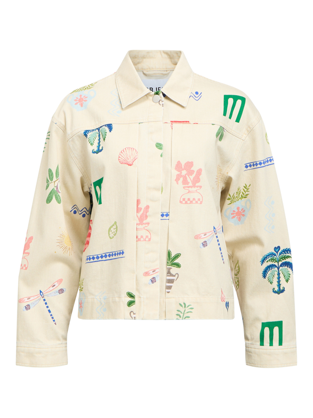 OBJALLY L/S LO PRINTED JACKET