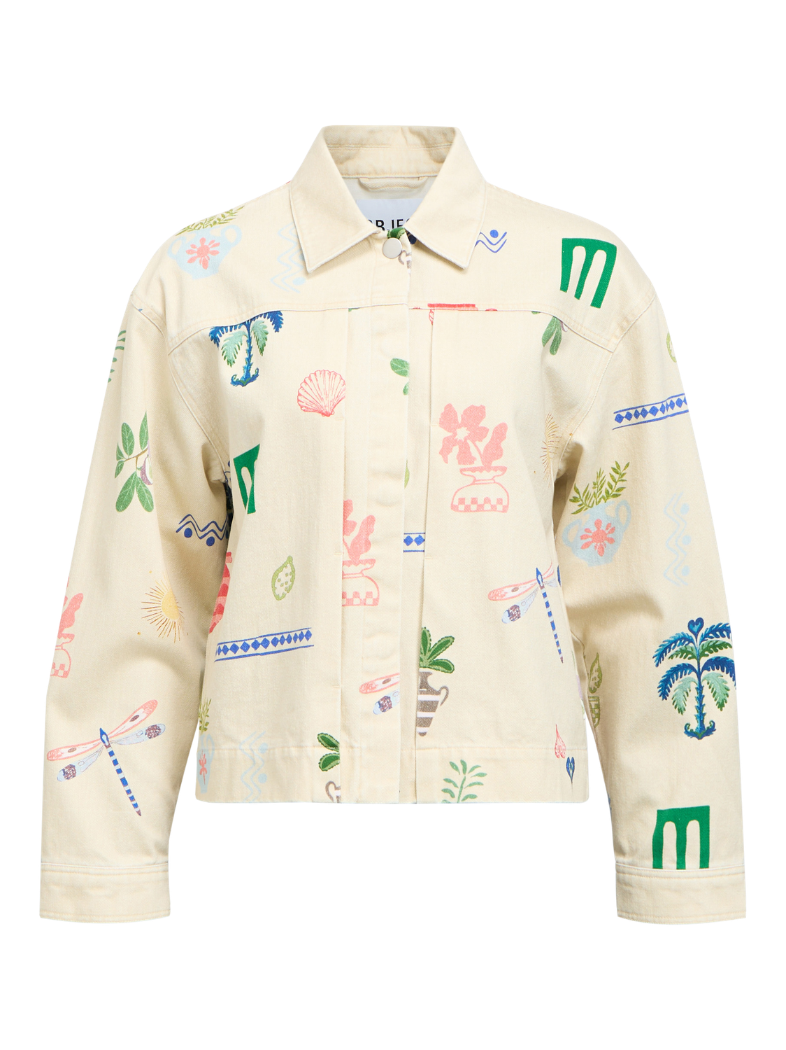 OBJALLY L/S LO PRINTED JACKET
