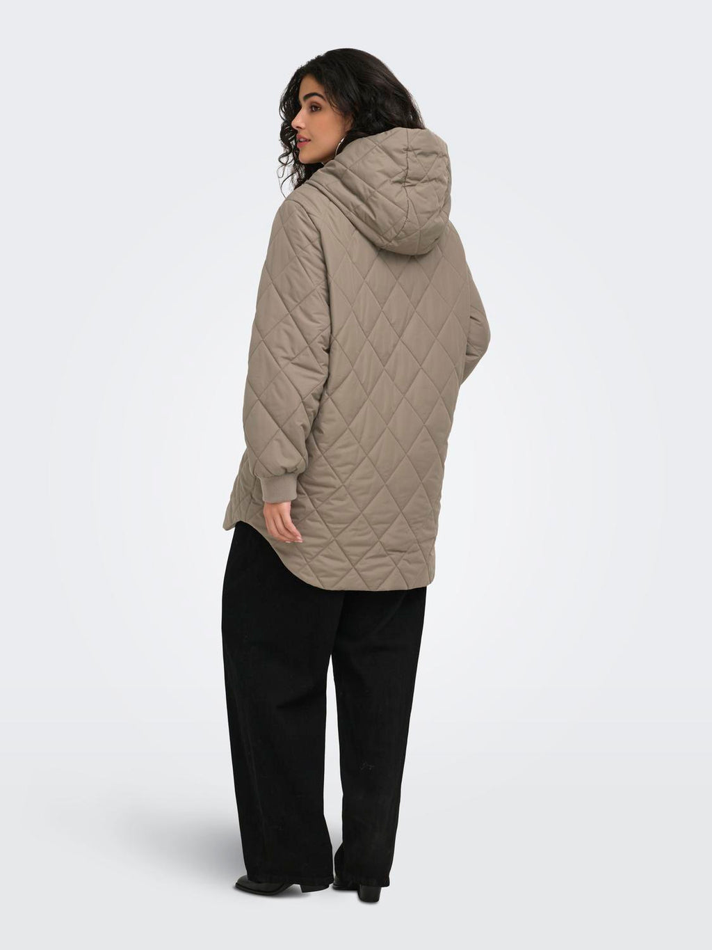 Carjuliet Quiltd Hood Zip Coat