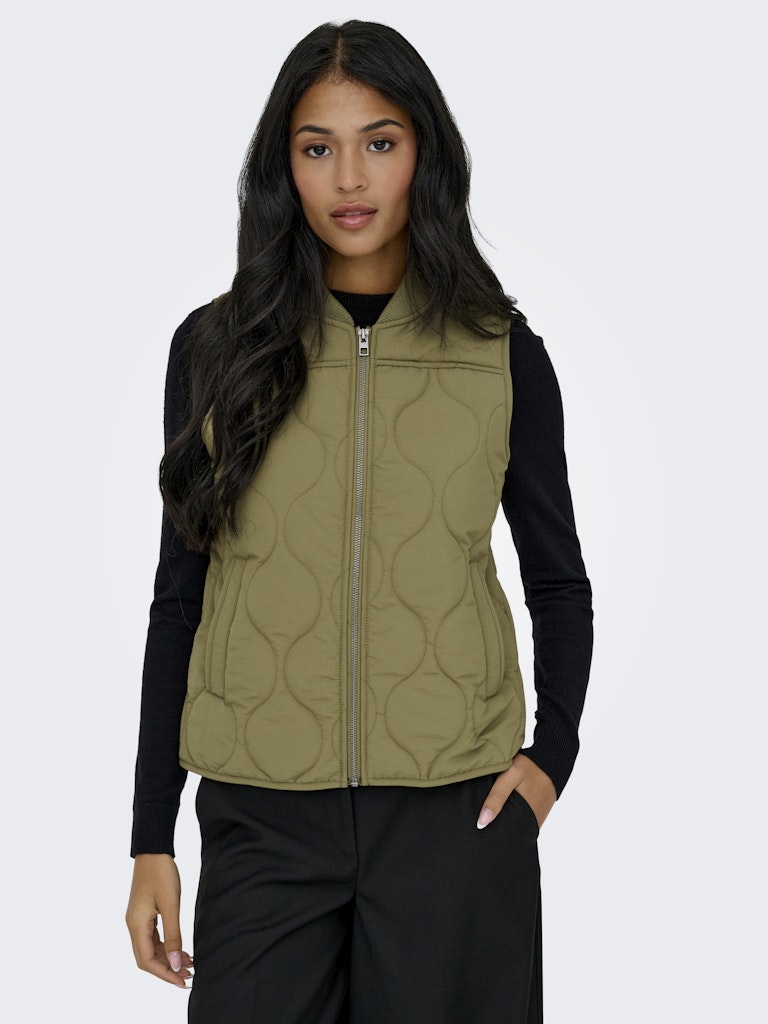 RAYA QUILT VEST ELM VEST Capers