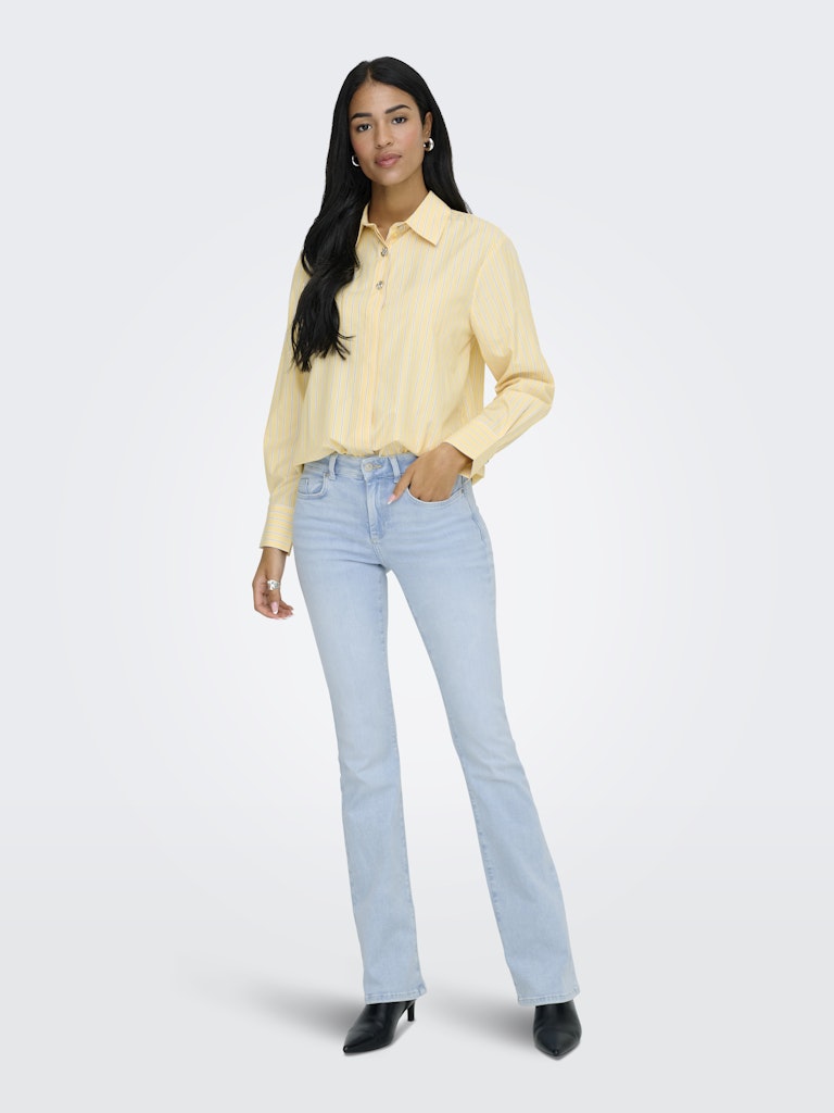 JDYSOHO loose striped shirt yellow