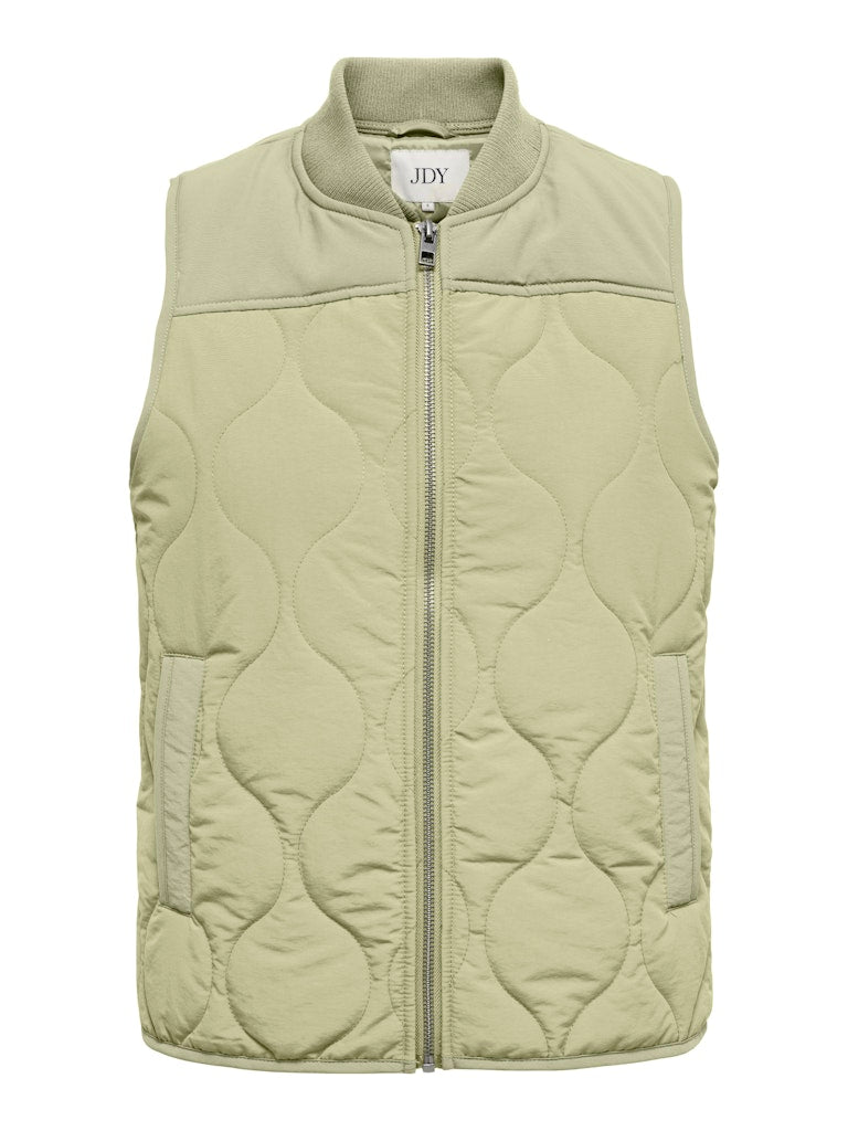RAYA QUILT VEST ELM VEST lysgrøn