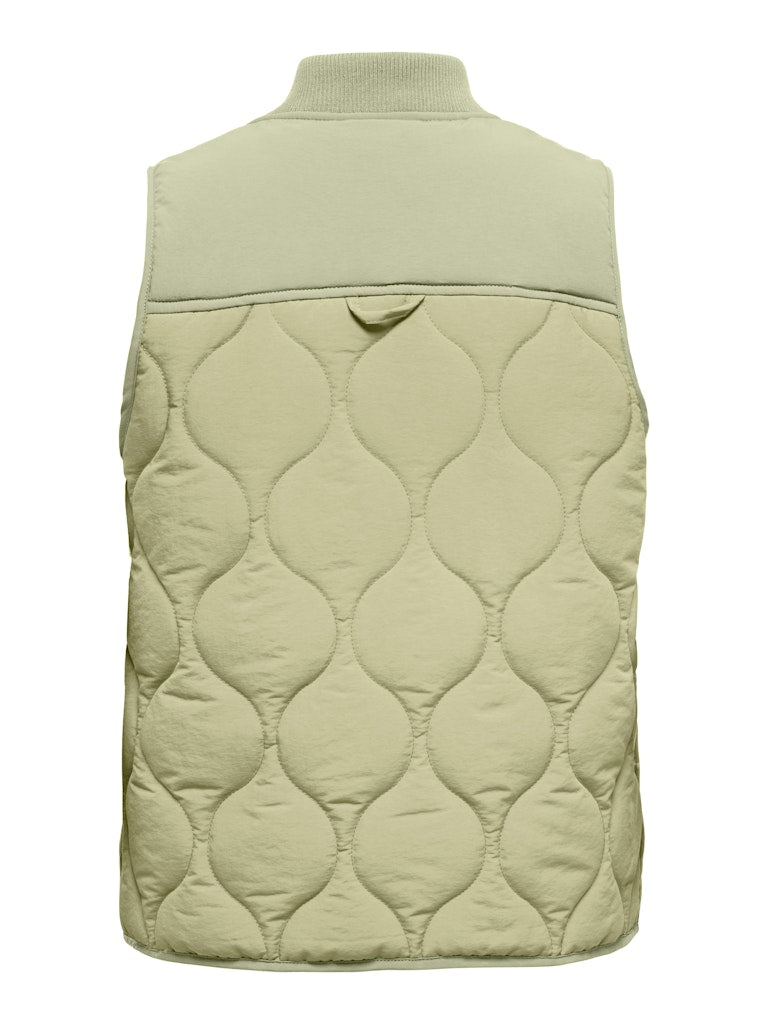 RAYA QUILT VEST ELM VEST lysgrøn
