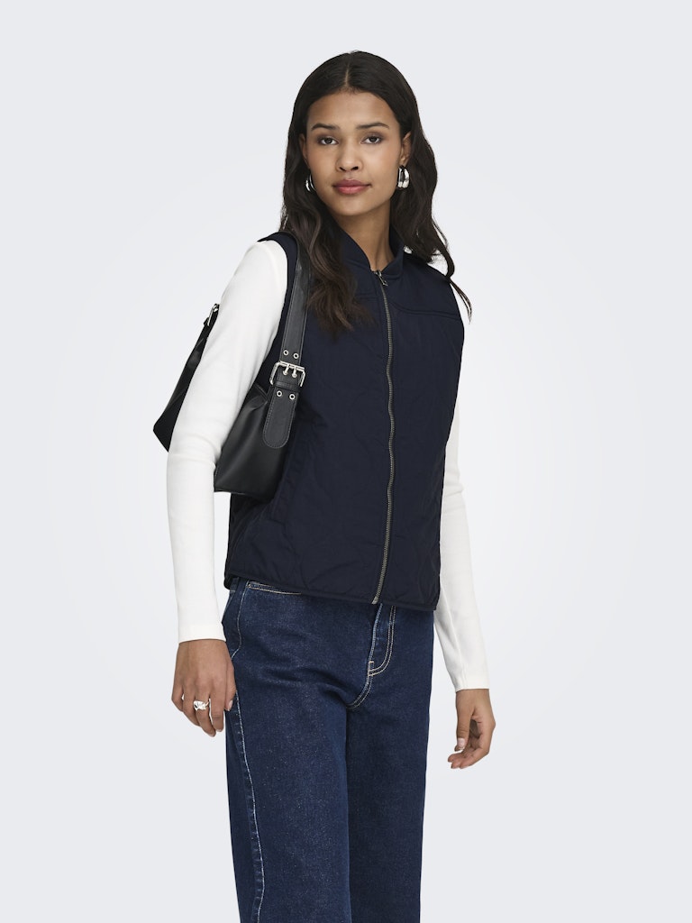 RAYA QUILT VEST ELM VEST Sky captain