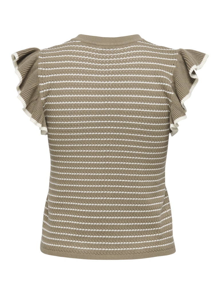 JDYCARICE FRILL PULLOVER KNIT SEPIA TINT