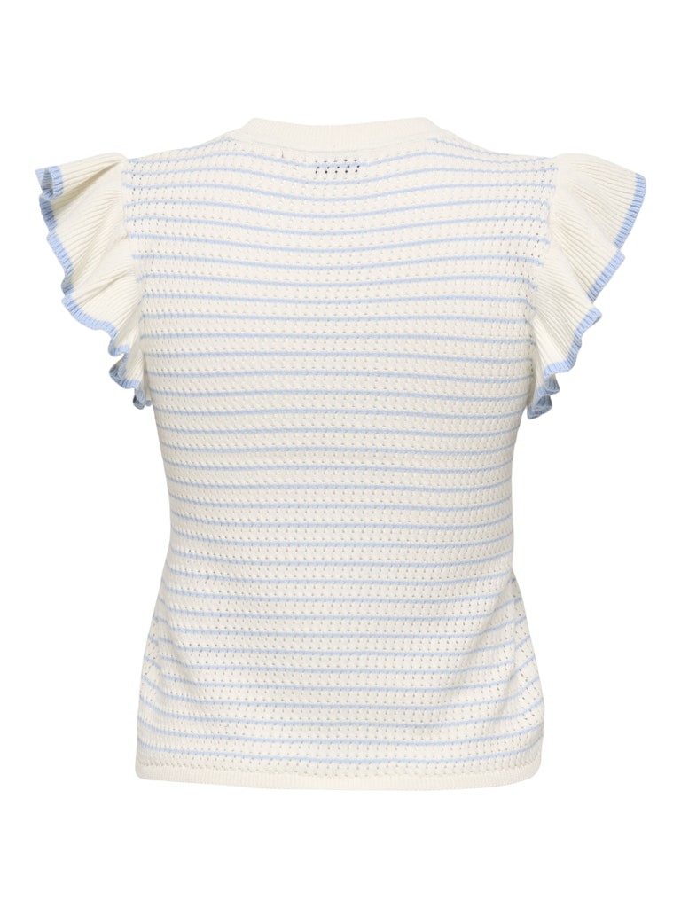 JADYCARICE FRILL PULLOVER KNIT Cloud Dancer