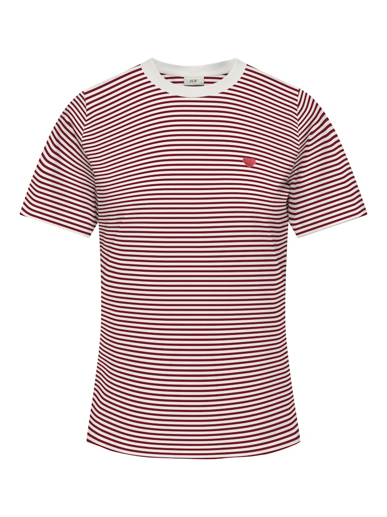 JDYPISA TEE STRIPE RHUBARB TOP