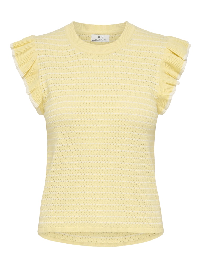 JDYCARICE FRILL PULLOVER KNIT DOUBLE CREAM