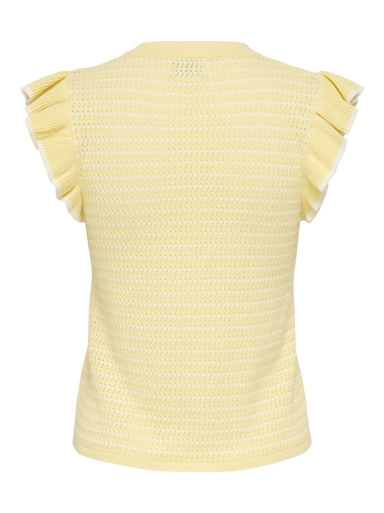 JDYCARICE FRILL PULLOVER KNIT DOUBLE CREAM