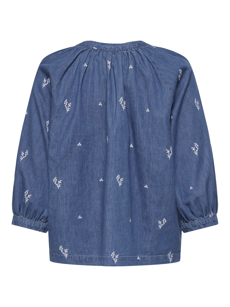 JDYKAI 3/4 SHIRT LIGHT BLUE DENIM