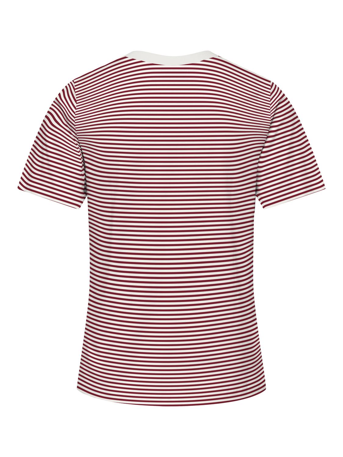 JDYPISA TEE STRIPE RHUBARB TOP