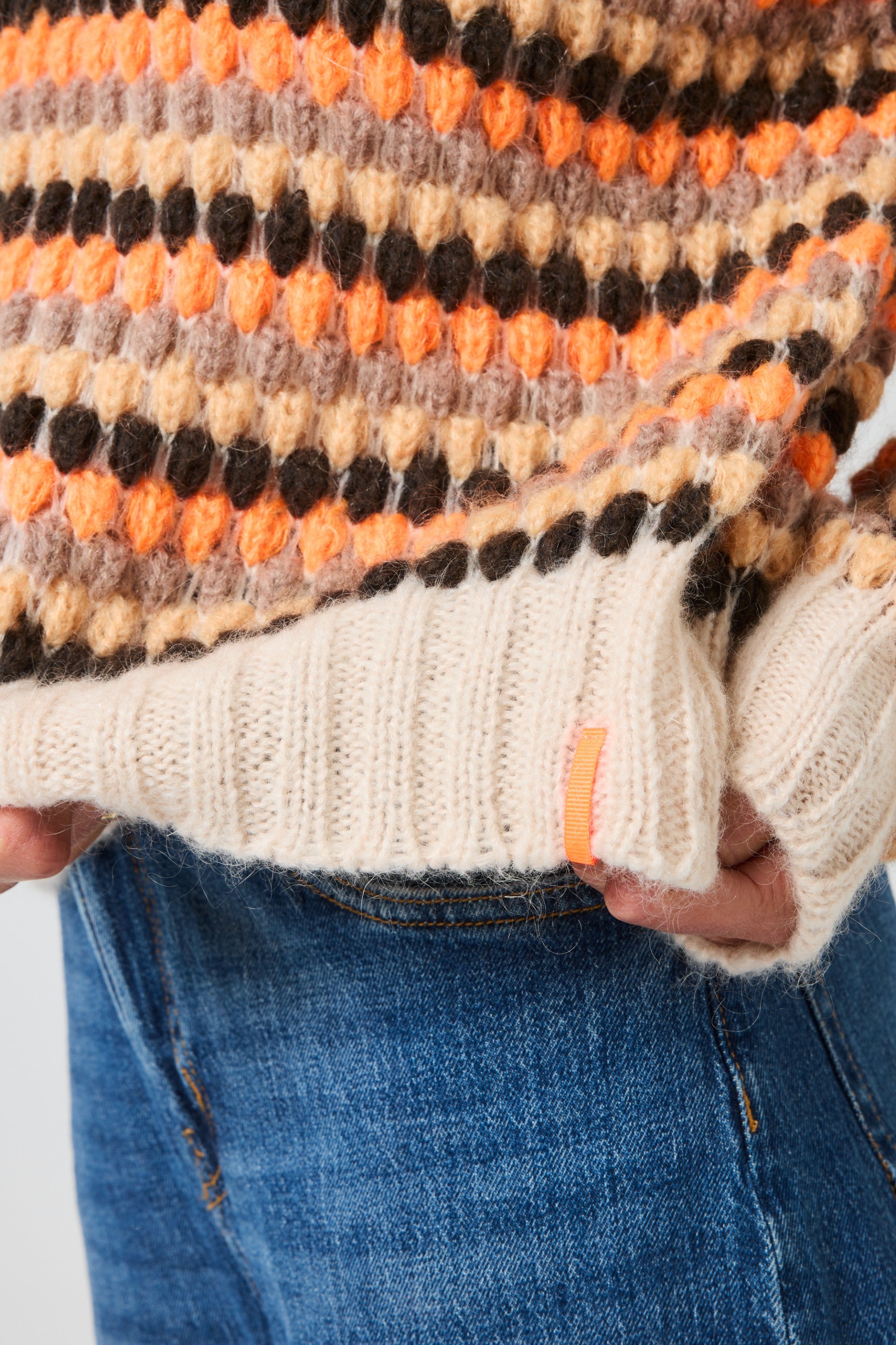 LBSOLSTREJF strik taupe