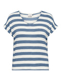 CARLIRA LIFE S/S V-Neck Top - Infinity Blue