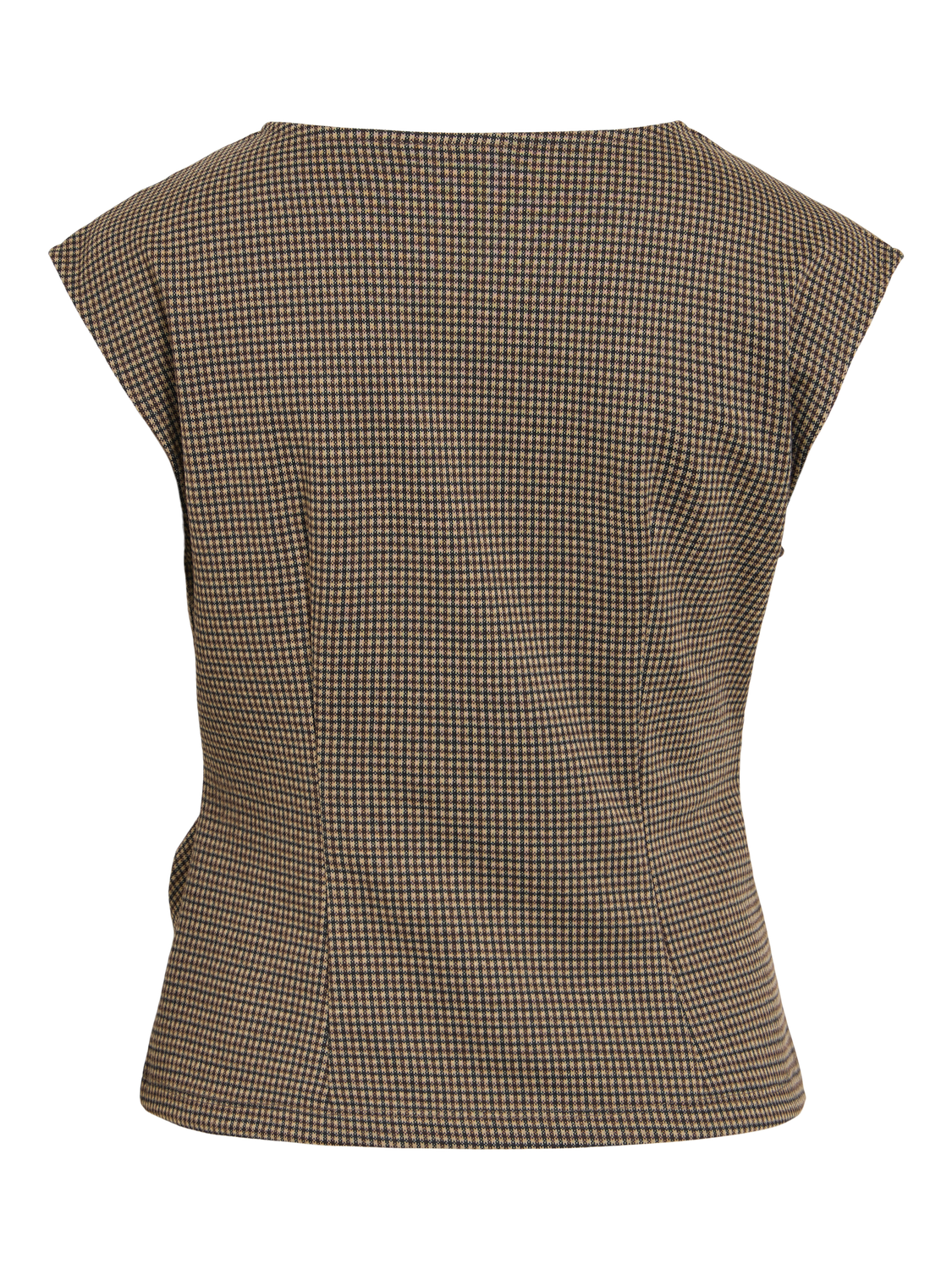 Vichekka O-Neck S/L Checkered