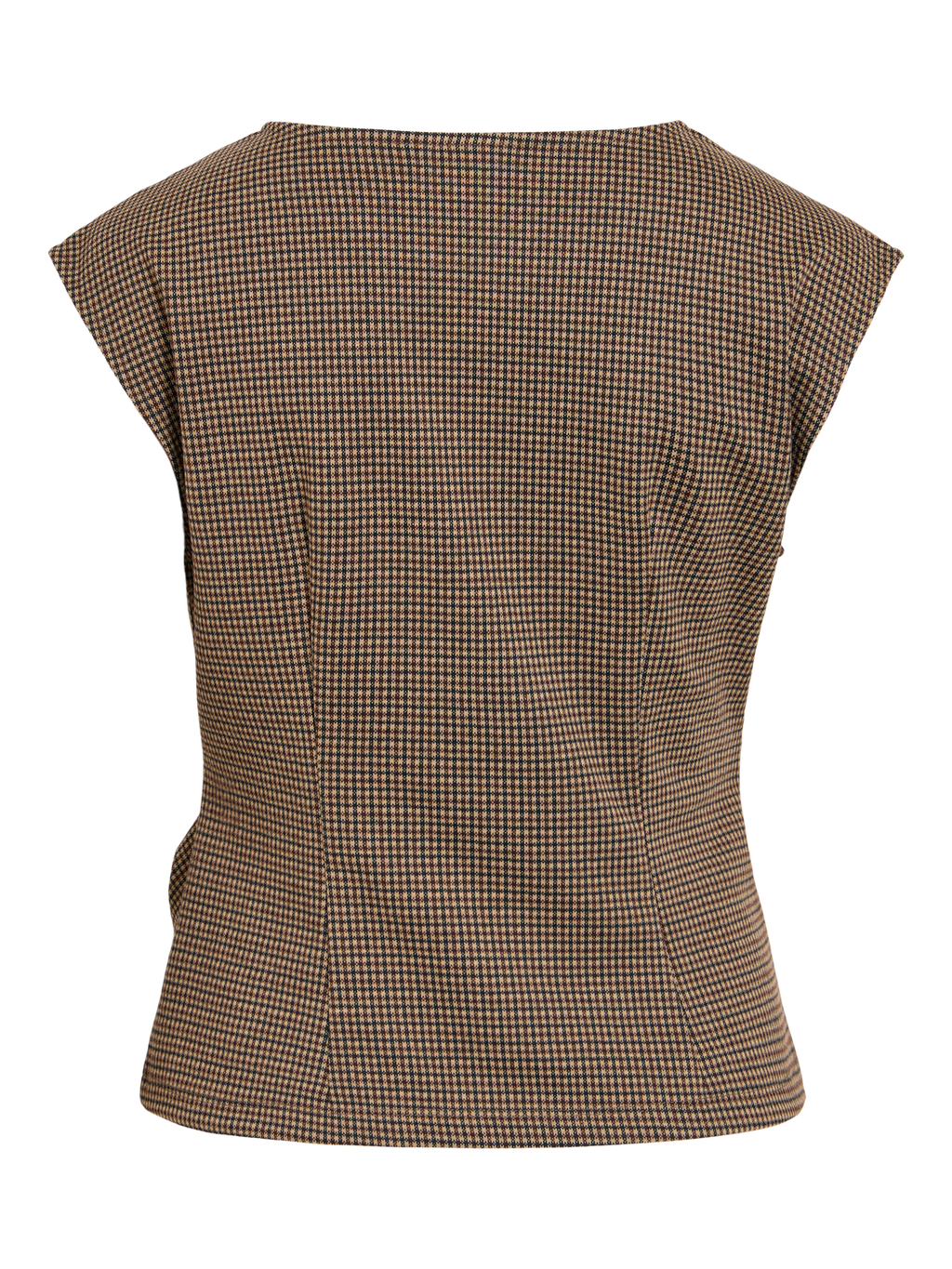 Vichekka O-Neck S/L Checkered