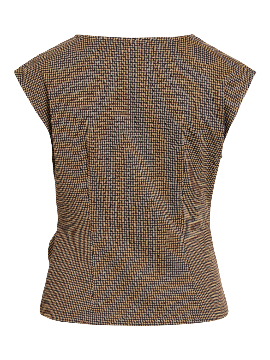Vichekka O-Neck S/L Checkered