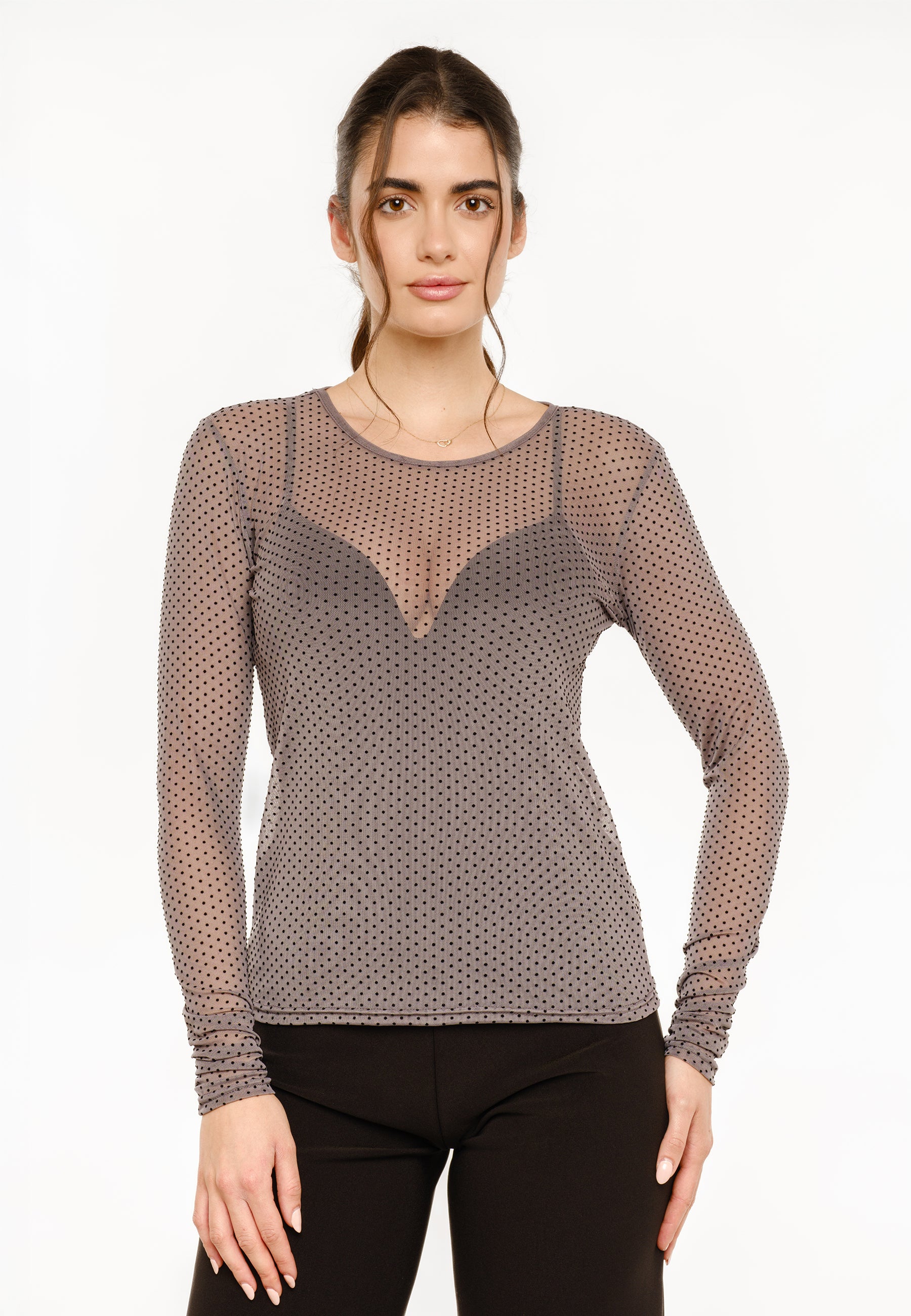 MESH LS SHIRT DOT