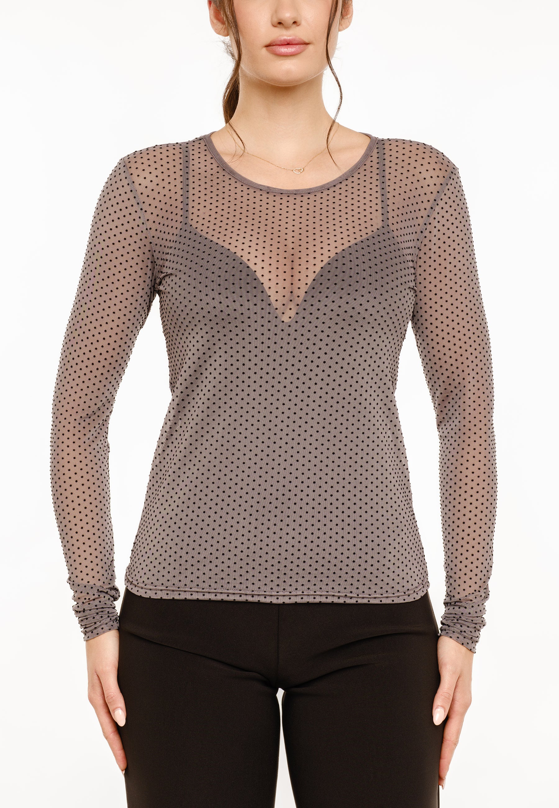 MESH LS SHIRT DOT
