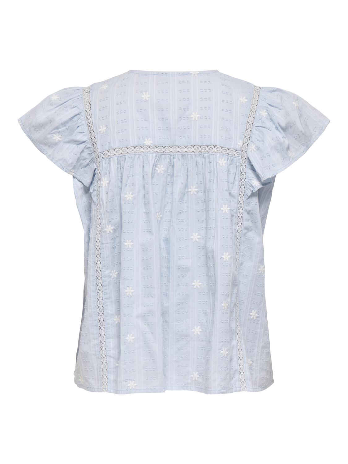 Jdyfia S/S Embroidery skjorte