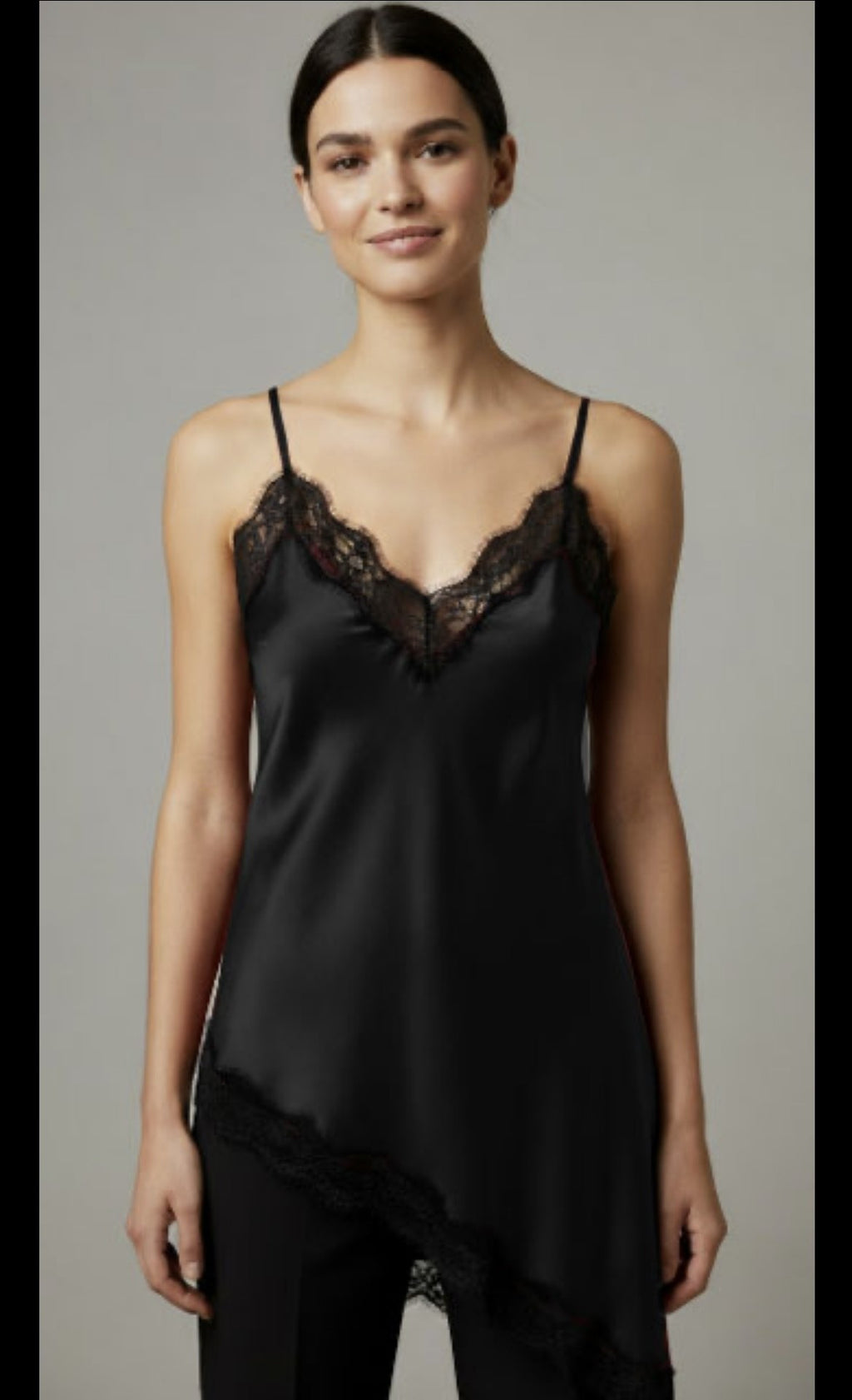 Blonde top black