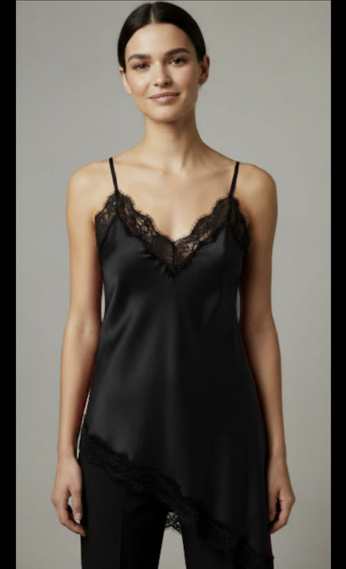 Blonde top black