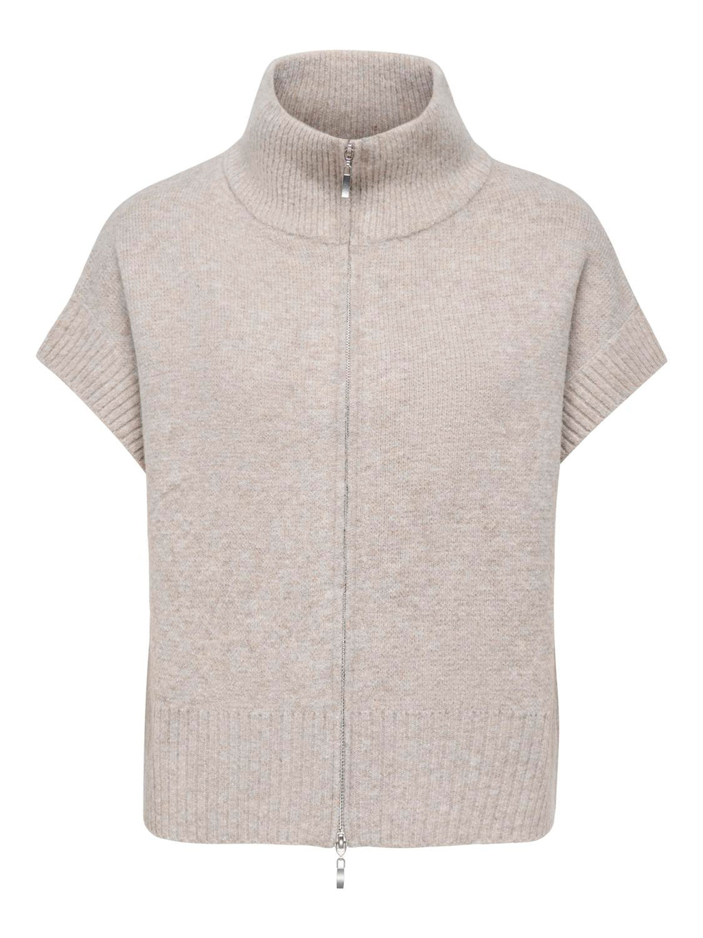 Jdylea S/L Hn 2Way Zip Vest Kn