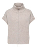 Jdylea S/L Hn 2Way Zip Vest Kn