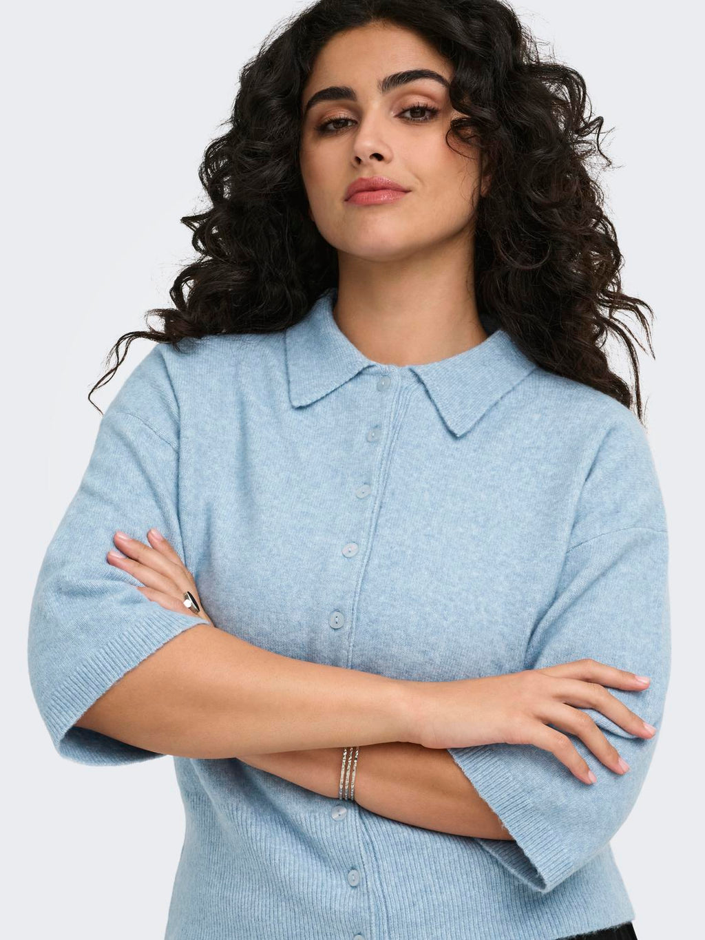 Carmacey 3/4 Polo Cardigan Knt