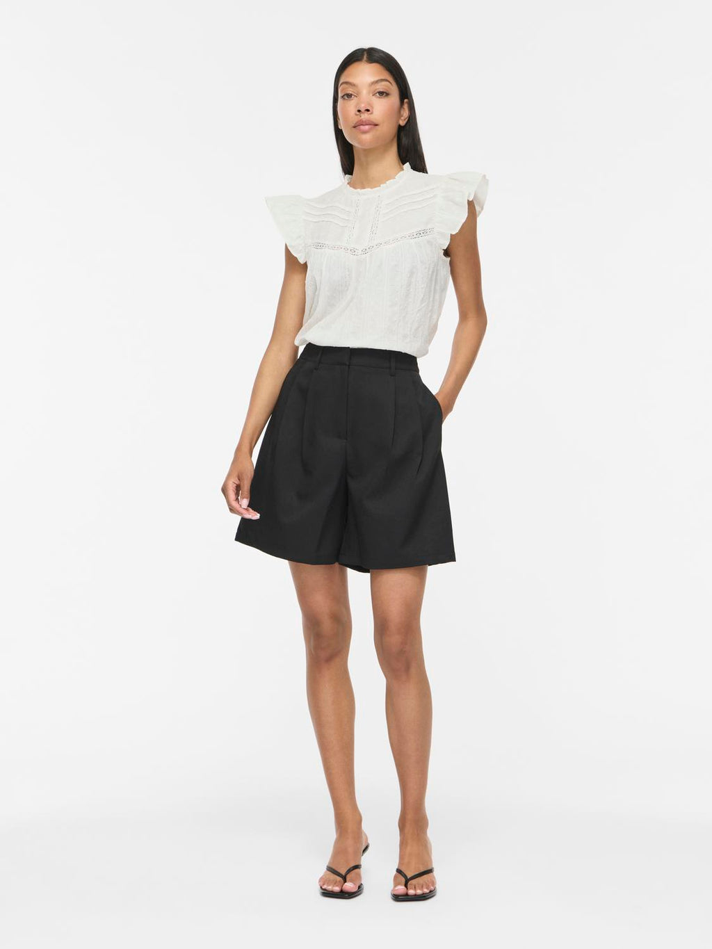 VIYVA TOP SMOKE GREEN BLUSE