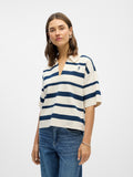 OBJREYNARD 2/4 POLO KNIT SANDSHELL
