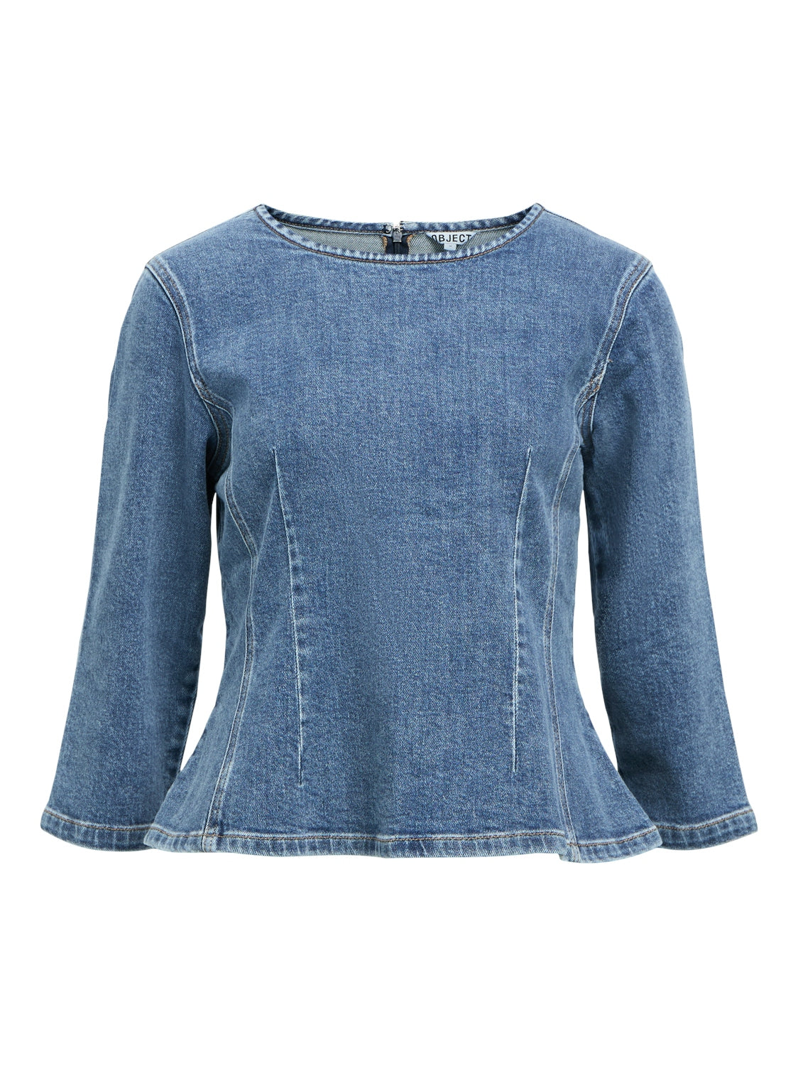 OBJROSIE skulpture top denim blue