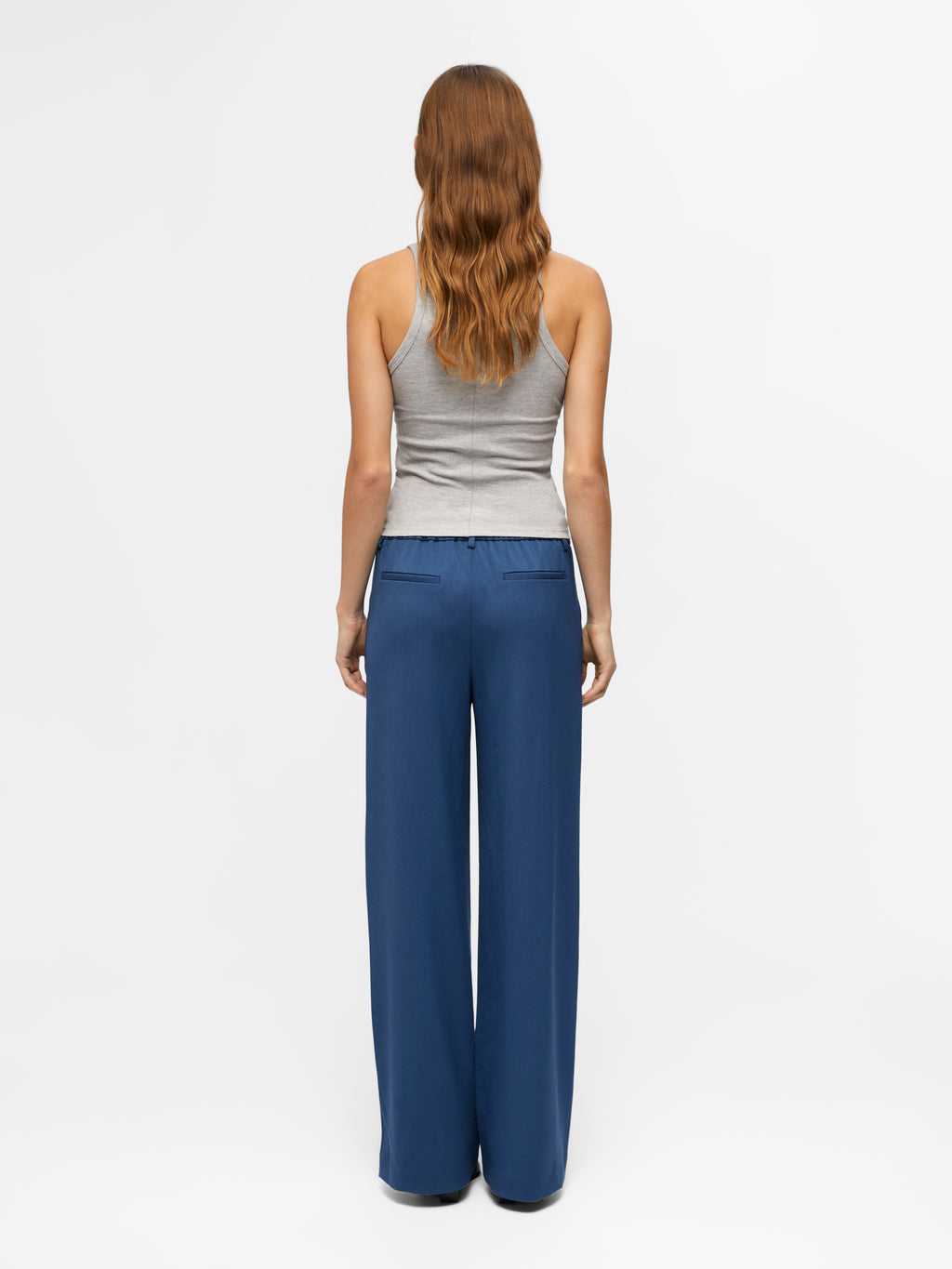 OBJLISA wide pant dark denim