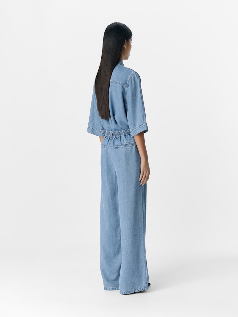 FRAME LISA WIDE PANTS LIGHT BLUE