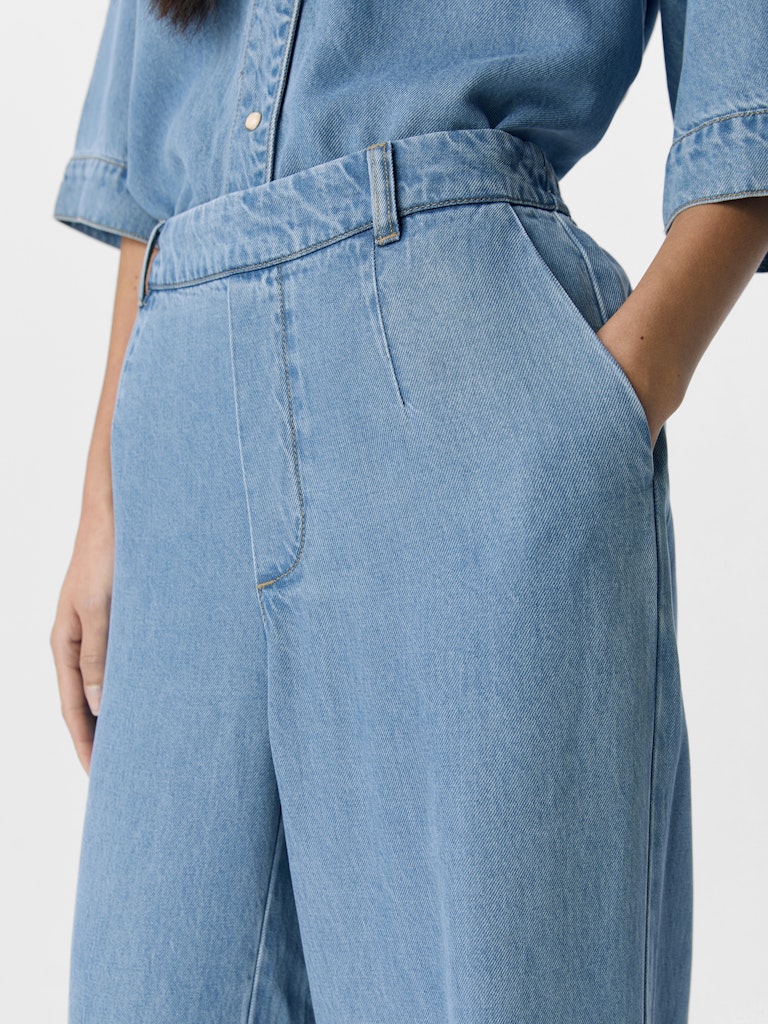 FRAME LISA WIDE PANTS LIGHT BLUE