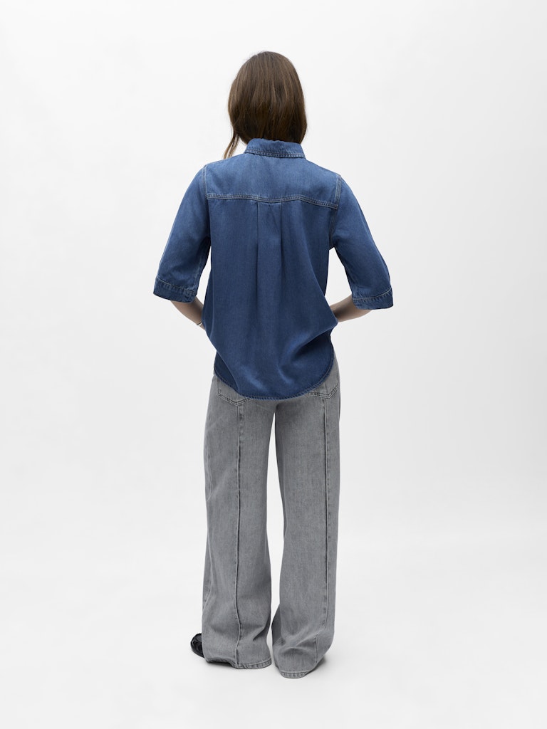 OBJFRAME 2/4 DENIM TOP