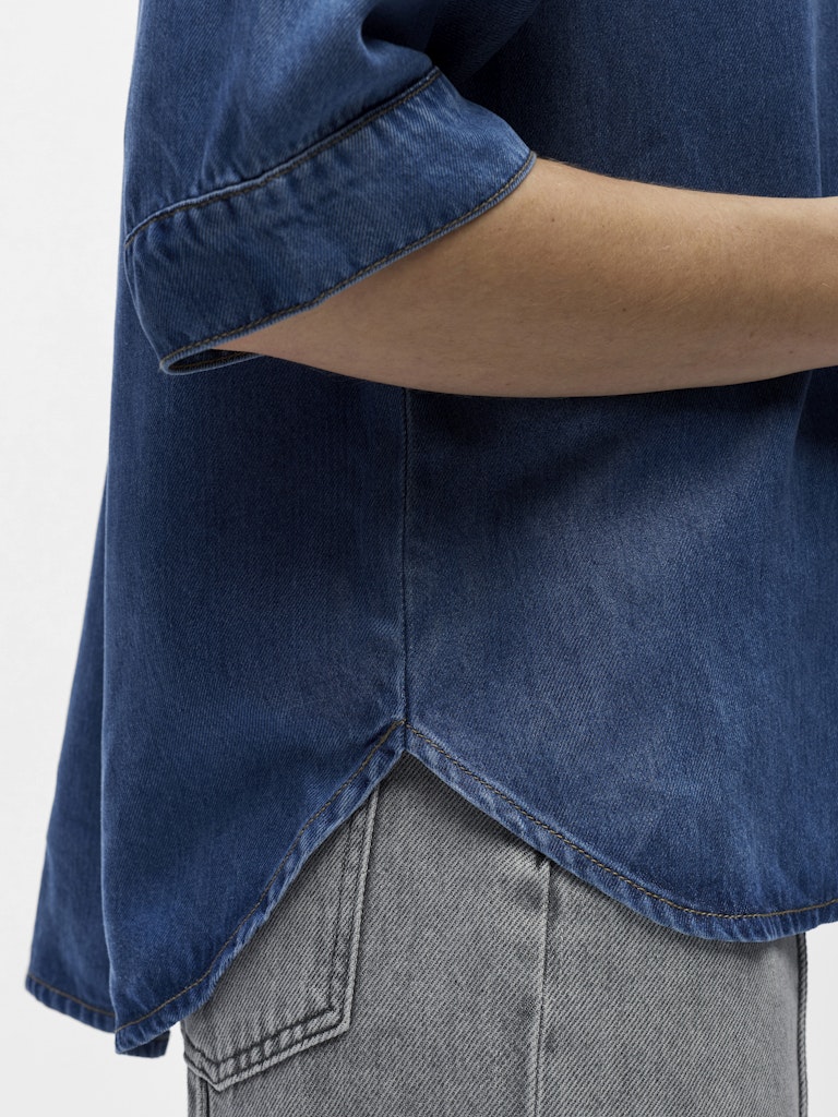 OBJFRAME 2/4 DENIM TOP