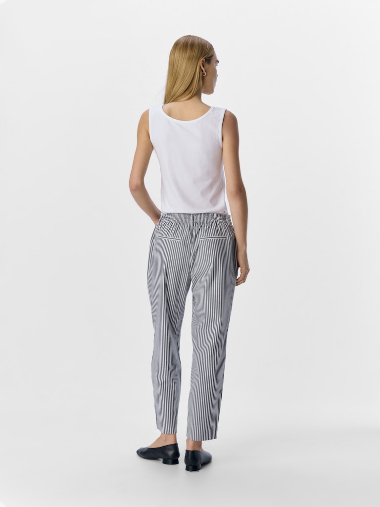 OBJLISA SLIM PANT AOP STRIPED