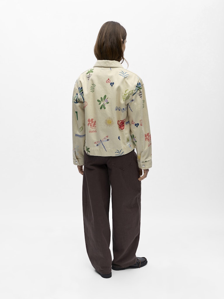 OBJALLY L/S LO PRINTED JACKET