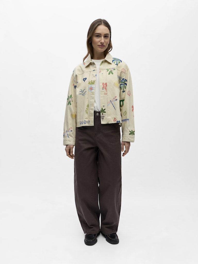 OBJALLY L/S LO PRINTED JACKET