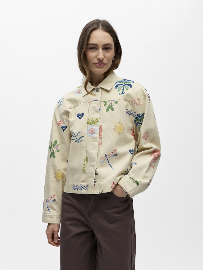 OBJALLY L/S LO PRINTED JACKET