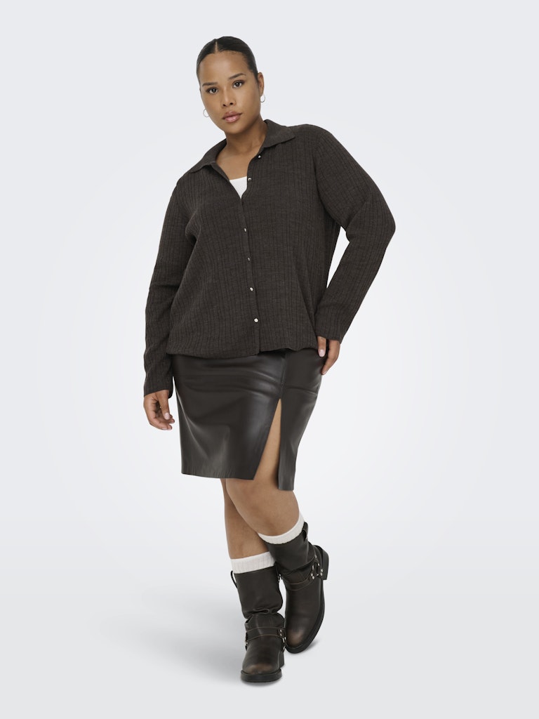 CARTHRA polo cardigan brun