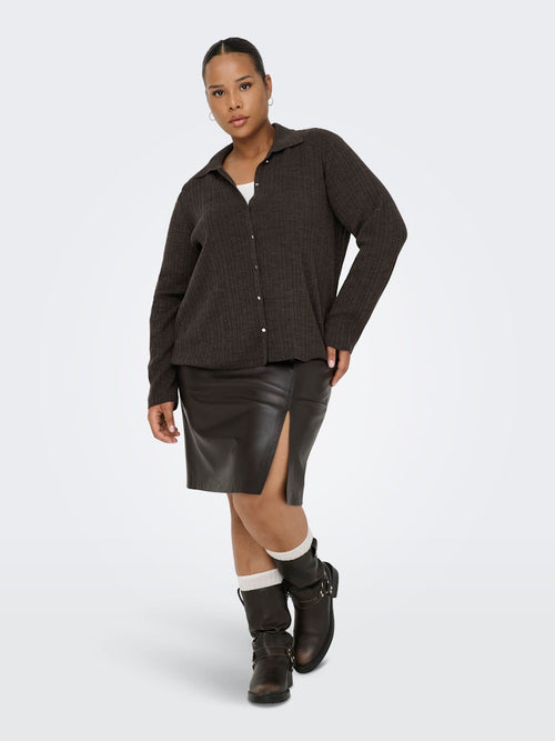 CARTHRA polo cardigan brun