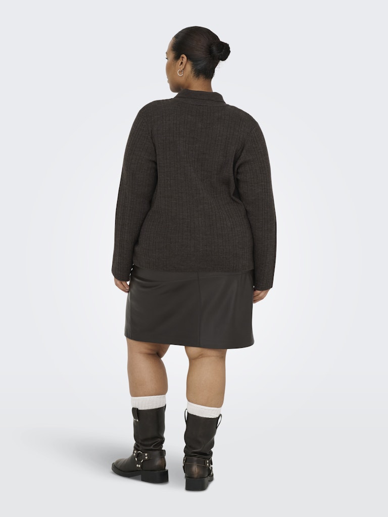 CARTHRA polo cardigan brun