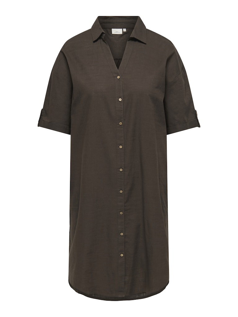 CARCOCO SHIRT DRESS BROWN