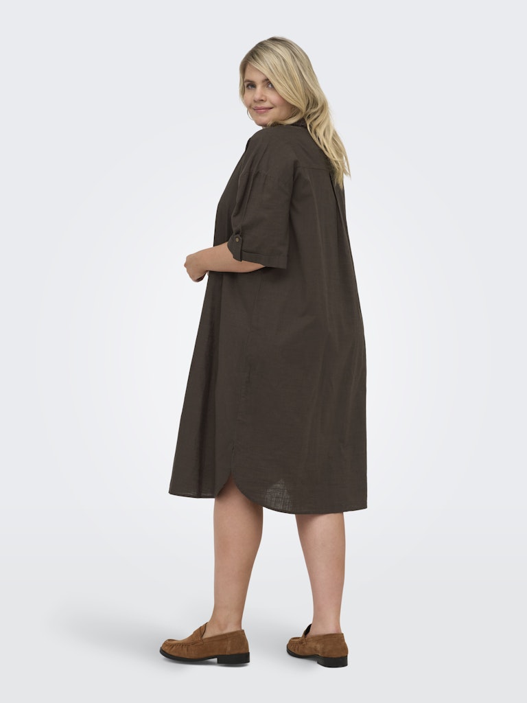 CARCOCO SHIRT DRESS BROWN
