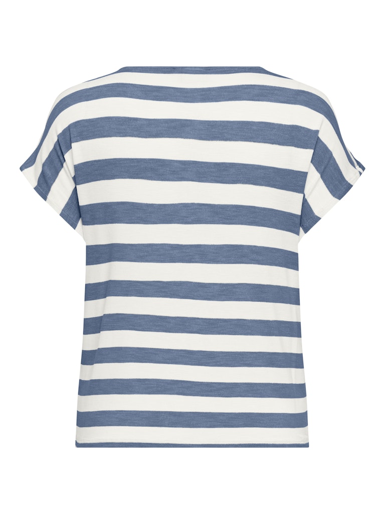 CARLIRA LIFE S/S V-Neck Top - Infinity Blue