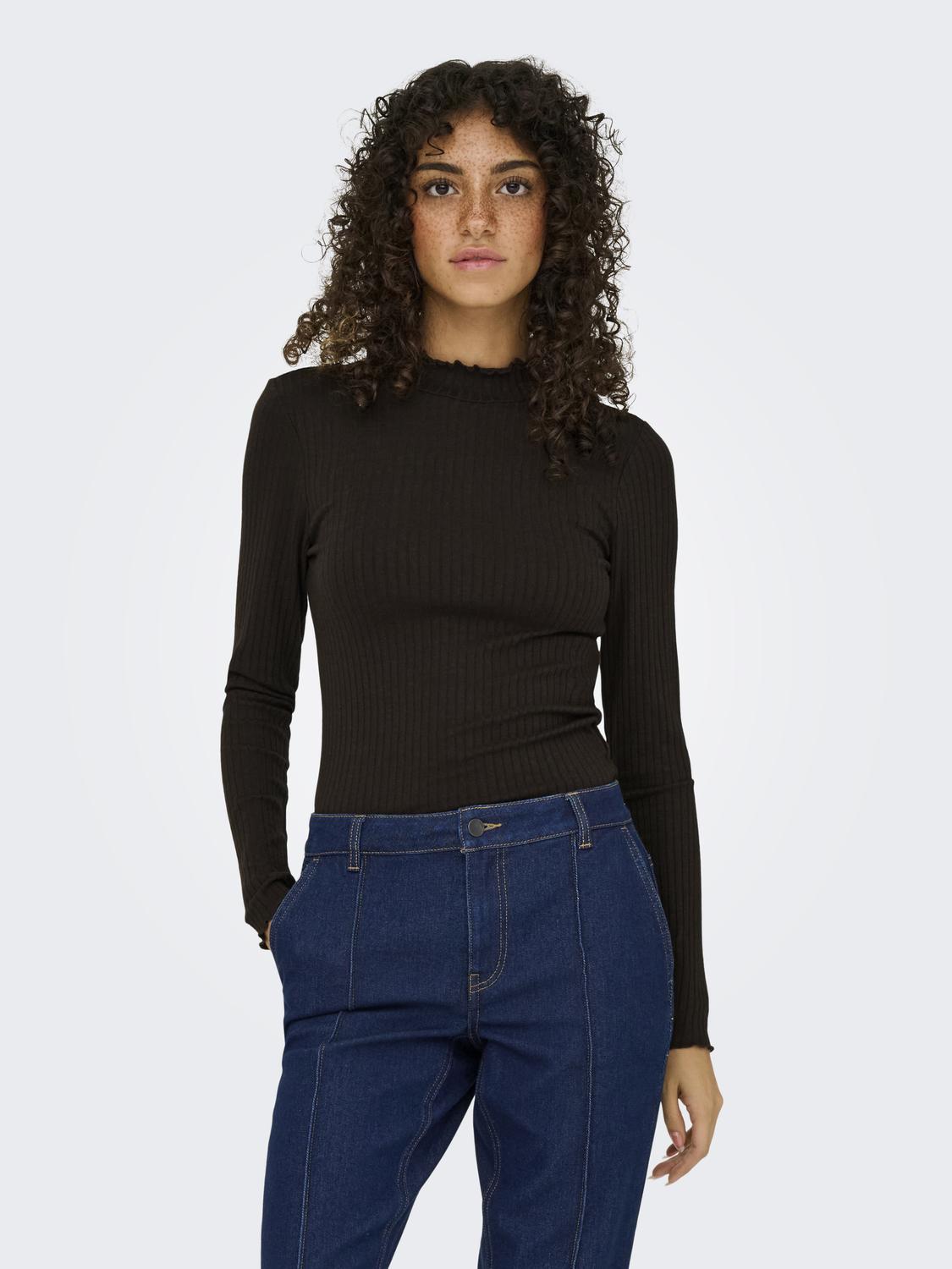 Jdyfransiska L/S Hi-Nck Top Jr